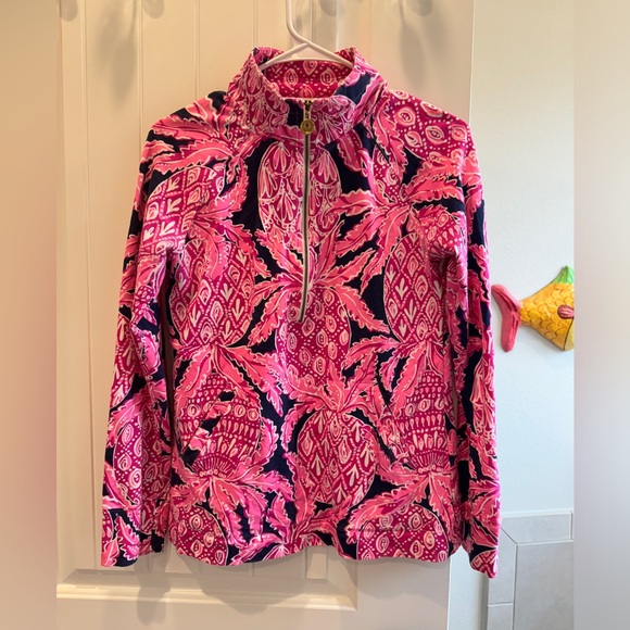 Lilly Pulitzer quarter zip - Picture 1 of 3